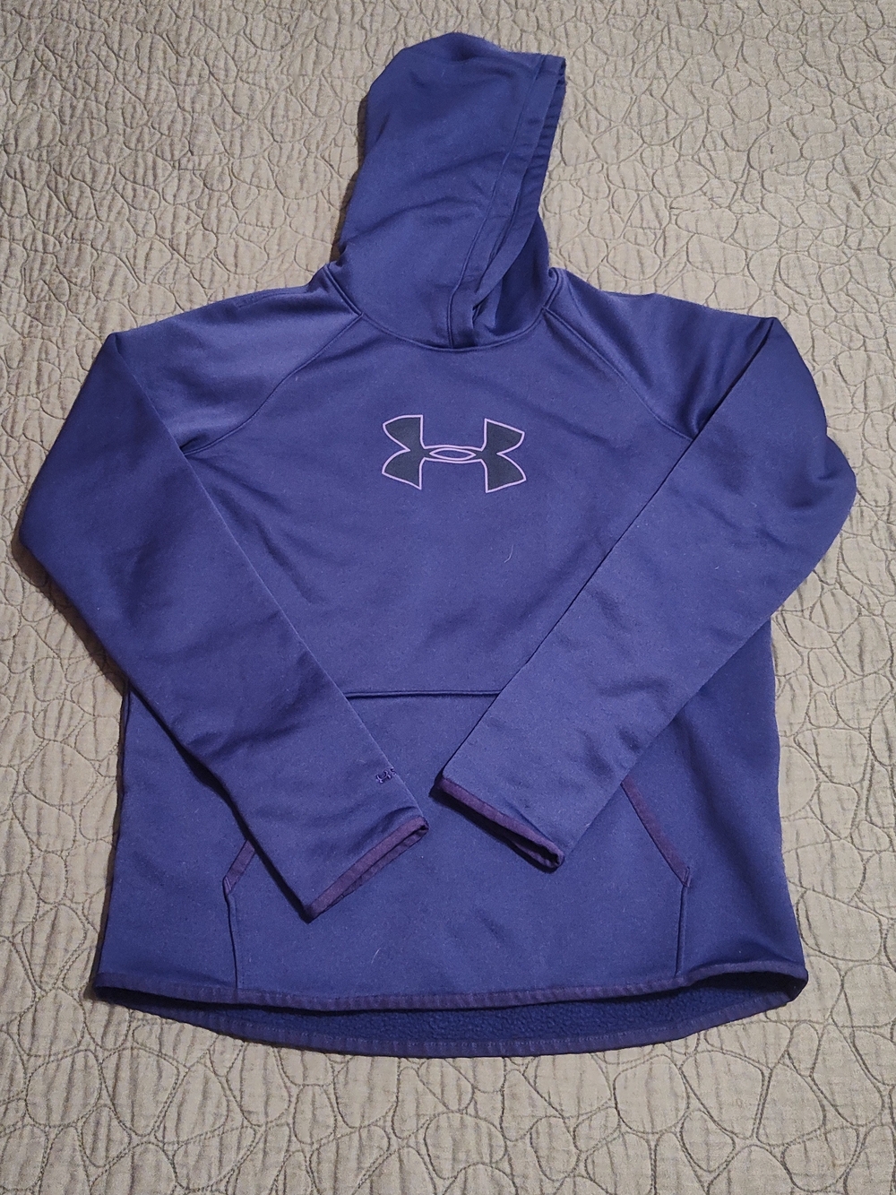 Under Armour Women's Purple Storm Hoodie Pullover with Logo size Small